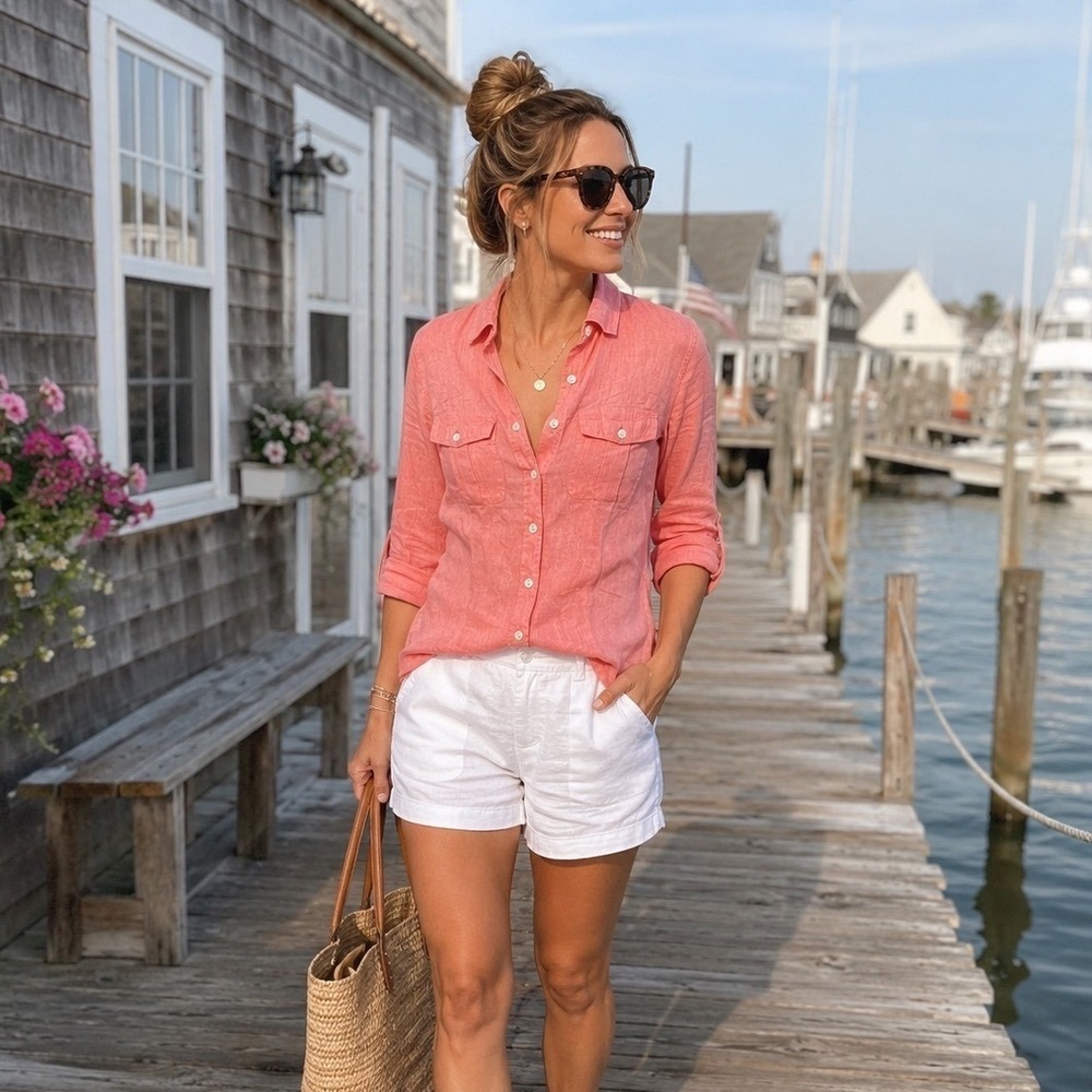 J.Crew Womens Top XXS Pink Lightweight Cotton Chambray Button Up Roll Tab Shirt